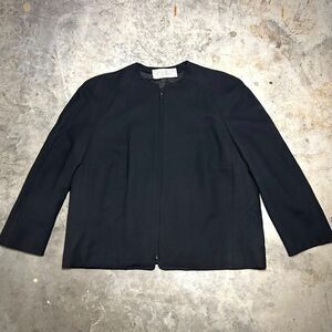 Evan Picone Vintage 60s Black Zip Up Cape Jacket USA